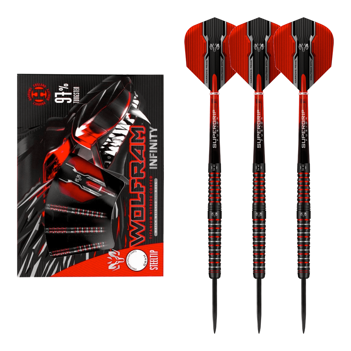 Buy Harrows Wolfram Infinity 90 Tungsten Steel Tip Darts from Darts Online