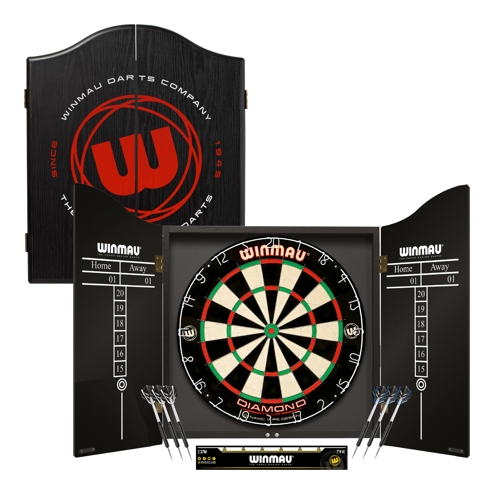 Winmau Diamond Plus Professional Darts Set - Complete Darts Set Diamond Plus / Logo Boards