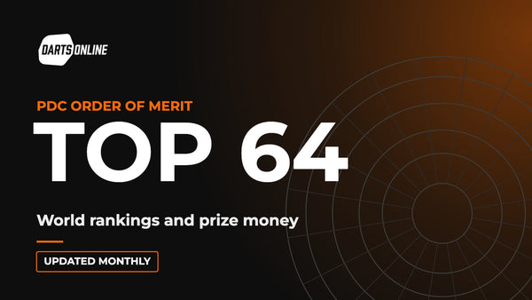 PDC Order of Merit top 64 world rankings - Darts Online