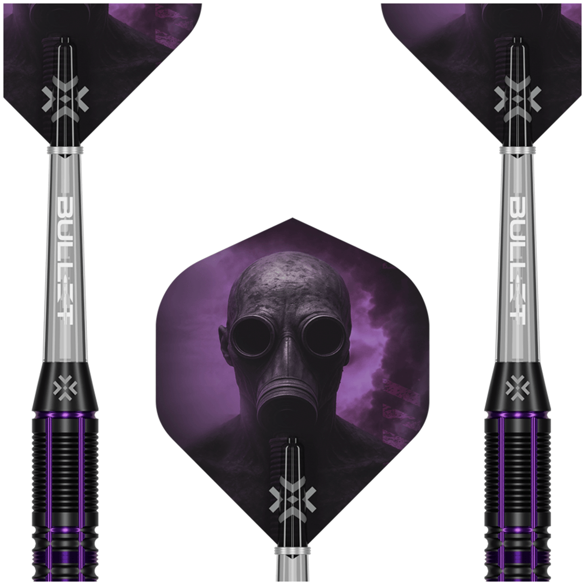 Bullet Toxic - Brass Barrel Steel Tip Darts 23 Grams Darts