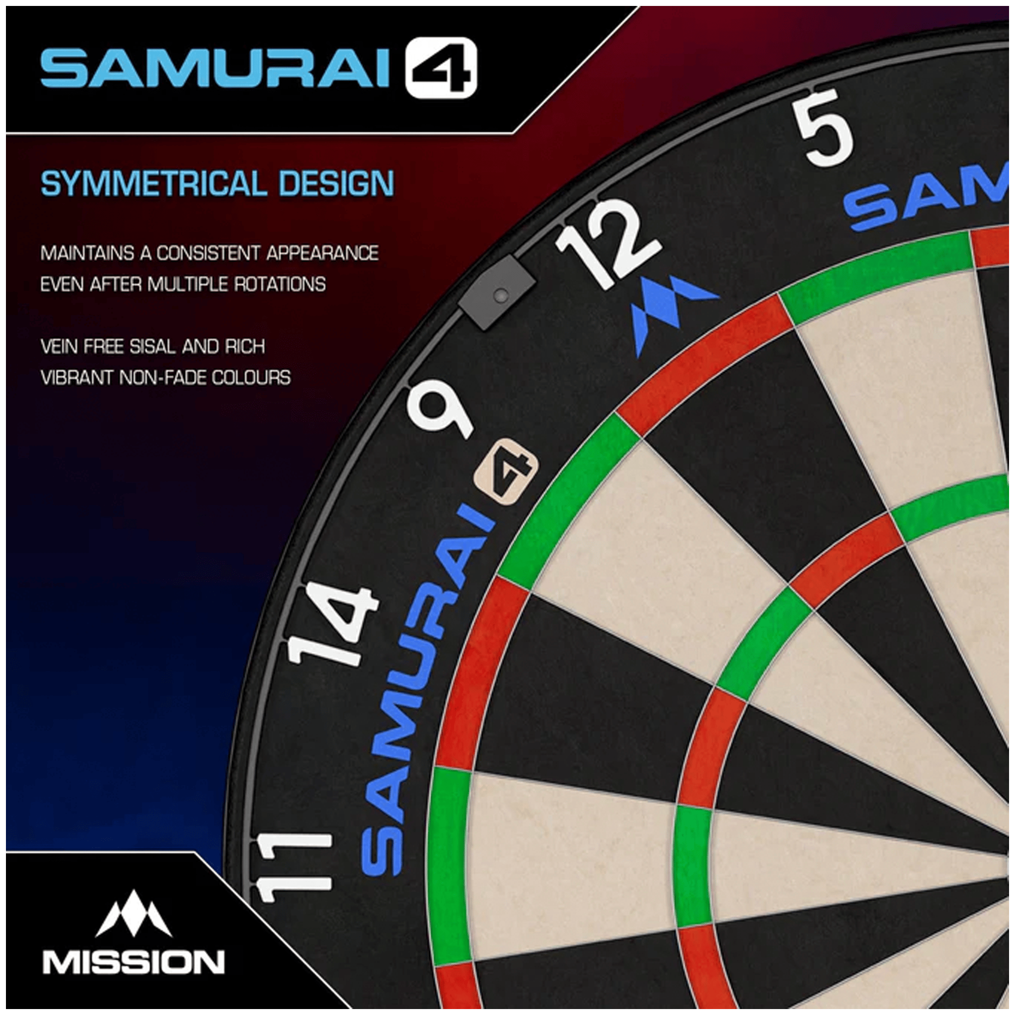 Darts Online Samurai 4 Dartboard & Surround Bundle product