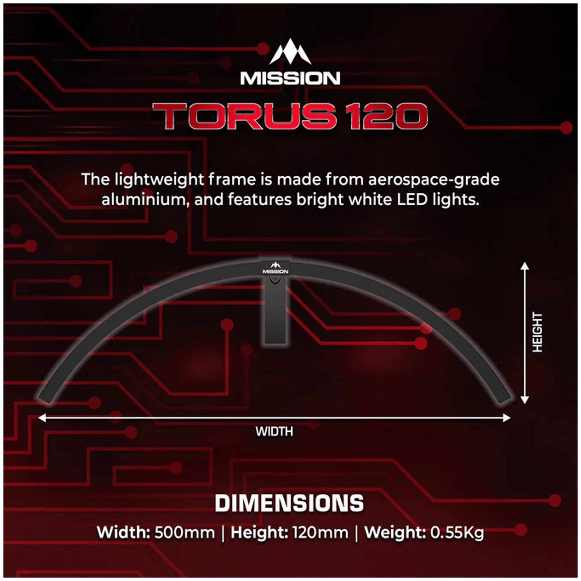 dartsonlinecomau Samurai 4 Dartboard, Surround & Torus 100 Light Bundle product