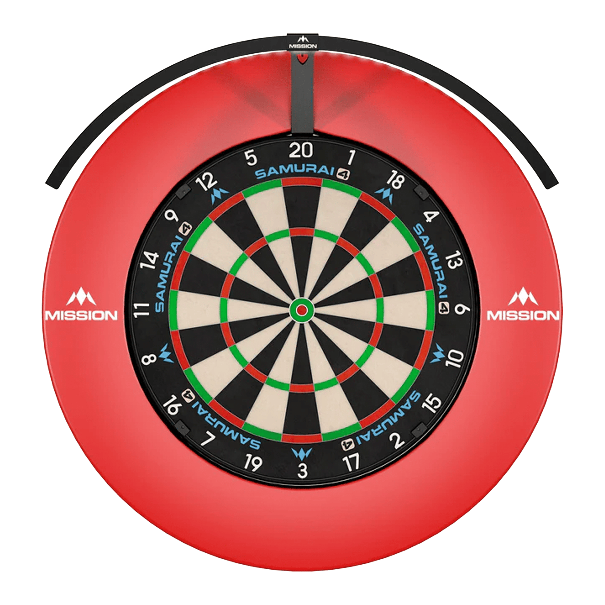 dartsonlinecomau Samurai 4 Dartboard, Surround & Torus 100 Light Bundle product