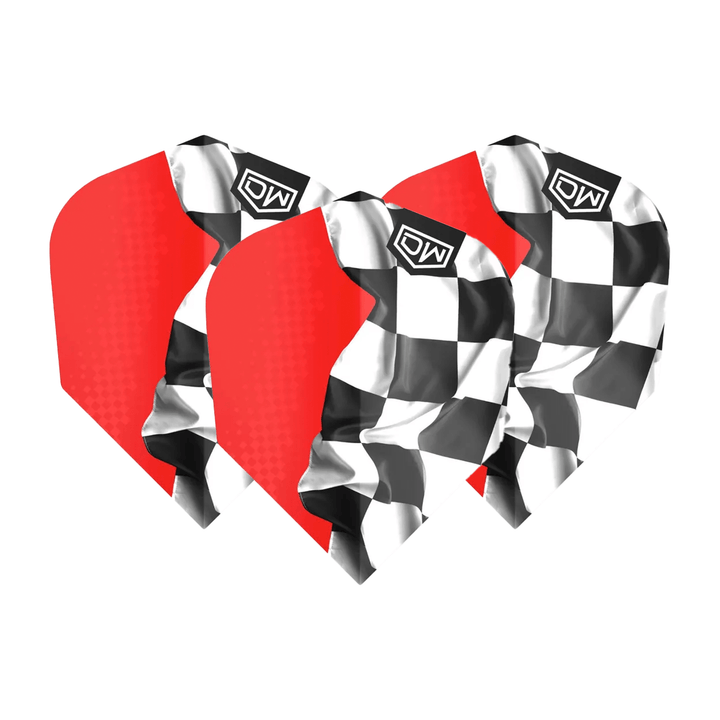 DW Challenger Multi Pack - Dart Flights (3 Sets) No. 6 / Black Flights & Shafts