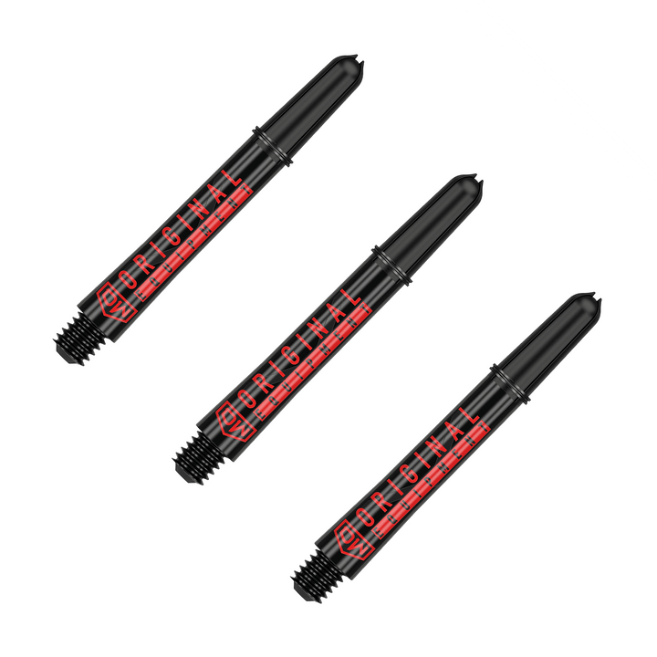 DW Clinch Multi Pack - Nylon Dart Shafts (3 Sets) Intermediate (41mm) / Black Flights & Shafts