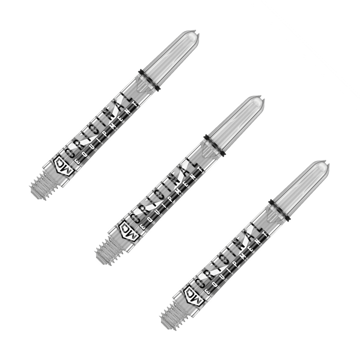DW Clinch Multi Pack - Nylon Dart Shafts (3 Sets) Intermediate (41mm) / Clear Flights & Shafts