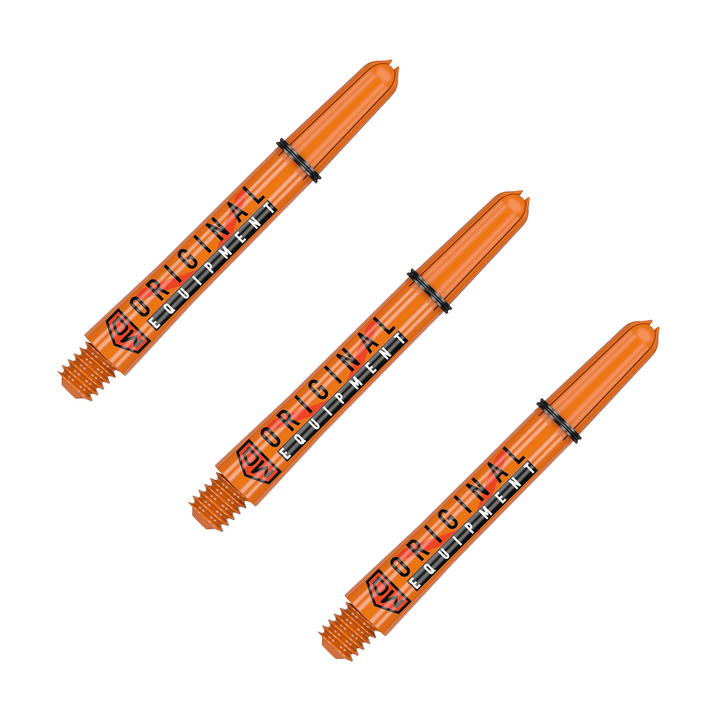 DW Clinch Multi Pack - Nylon Dart Shafts (3 Sets) Intermediate (41mm) / Orange Flights & Shafts