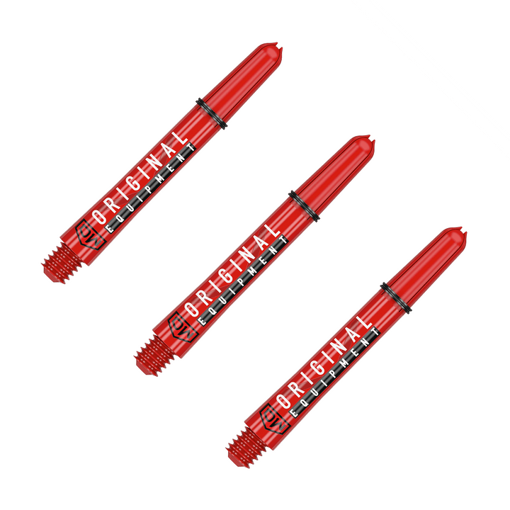 DW Clinch Multi Pack - Nylon Dart Shafts (3 Sets) Intermediate (41mm) / Red Flights & Shafts