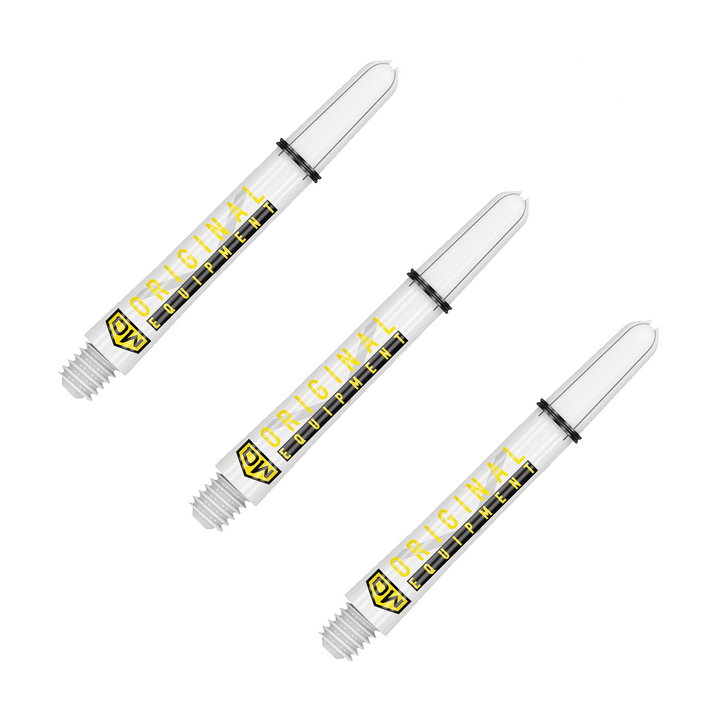 DW Clinch Multi Pack - Nylon Dart Shafts (3 Sets) Intermediate (41mm) / White Flights & Shafts