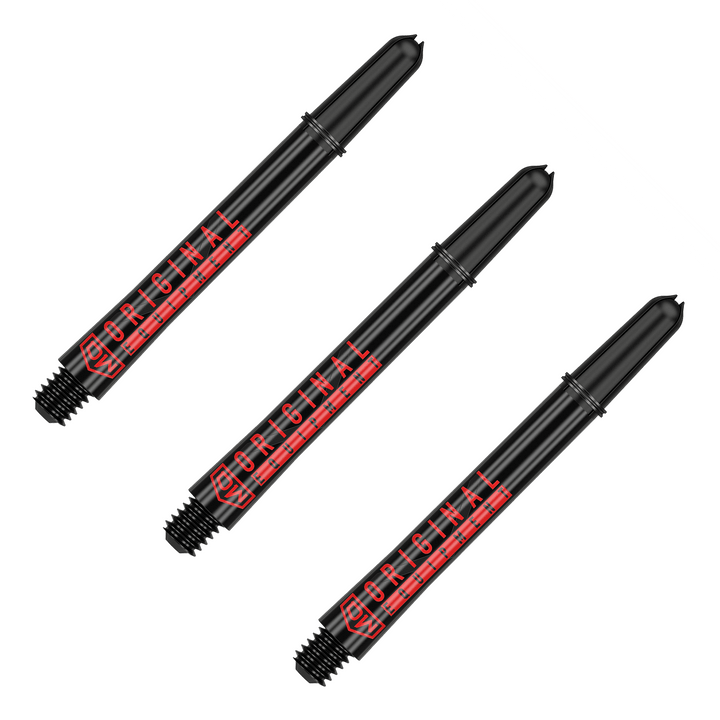 DW Clinch Multi Pack - Nylon Dart Shafts (3 Sets) Medium (48mm) / Black Flights & Shafts