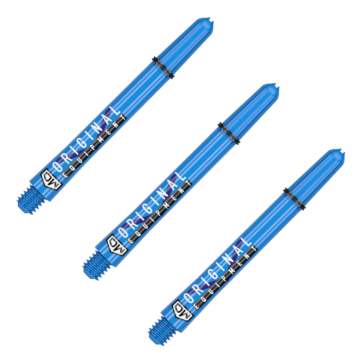 DW Clinch Multi Pack - Nylon Dart Shafts (3 Sets) Medium (48mm) / Blue Flights & Shafts