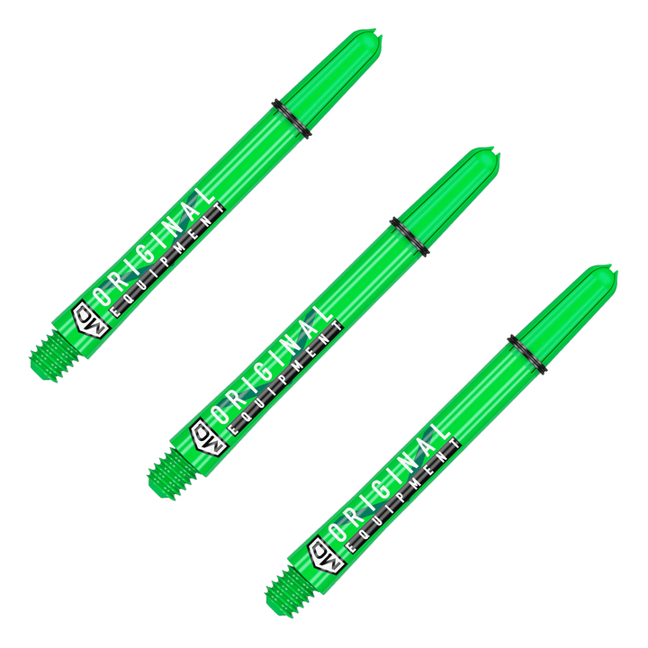 DW Clinch Multi Pack - Nylon Dart Shafts (3 Sets) Medium (48mm) / Lime Flights & Shafts