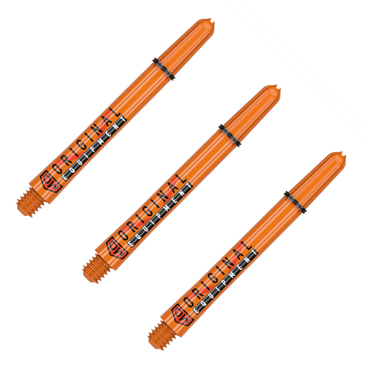 DW Clinch Multi Pack - Nylon Dart Shafts (3 Sets) Medium (48mm) / Orange Flights & Shafts