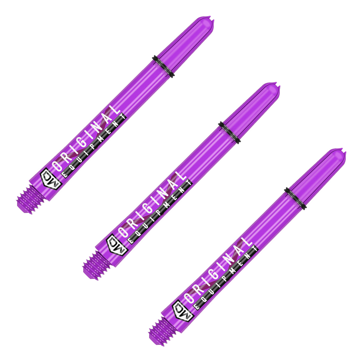 DW Clinch Multi Pack - Nylon Dart Shafts (3 Sets) Medium (48mm) / Purple Flights & Shafts