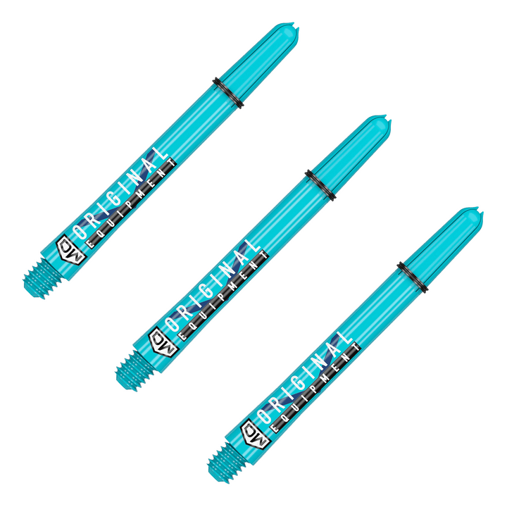 DW Clinch Multi Pack - Nylon Dart Shafts (3 Sets) Medium (48mm) / Teal Flights & Shafts