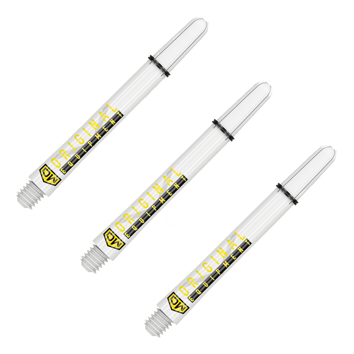 DW Clinch Multi Pack - Nylon Dart Shafts (3 Sets) Medium (48mm) / White Flights & Shafts