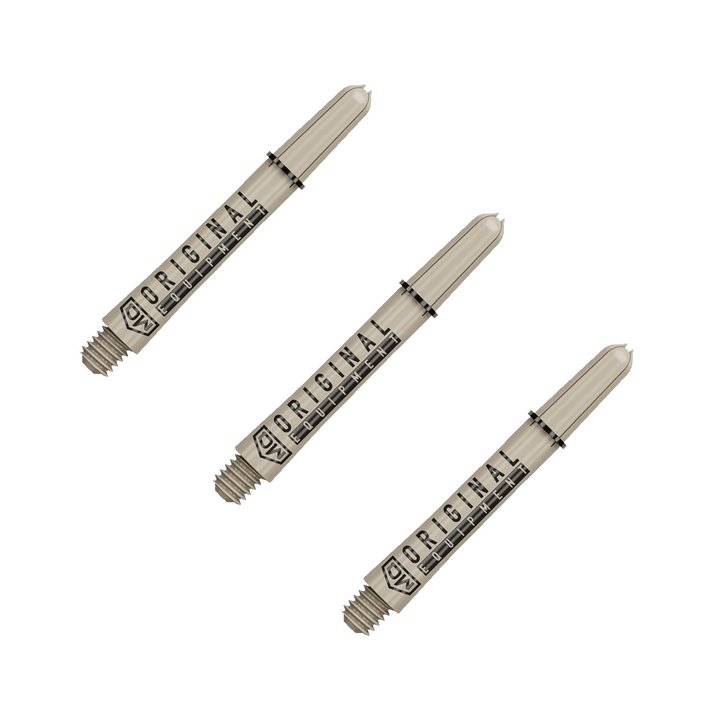 DW Clinch Multi Pack - Nylon Dart Shafts (3 Sets) Short (34mm) / Tan Flights & Shafts