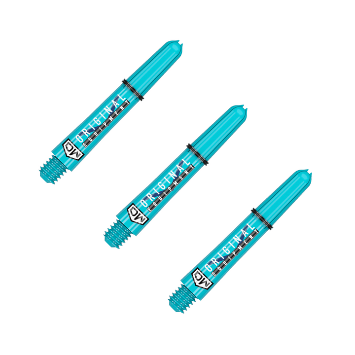 DW Clinch Multi Pack - Nylon Dart Shafts (3 Sets) Short (34mm) / Teal Flights & Shafts
