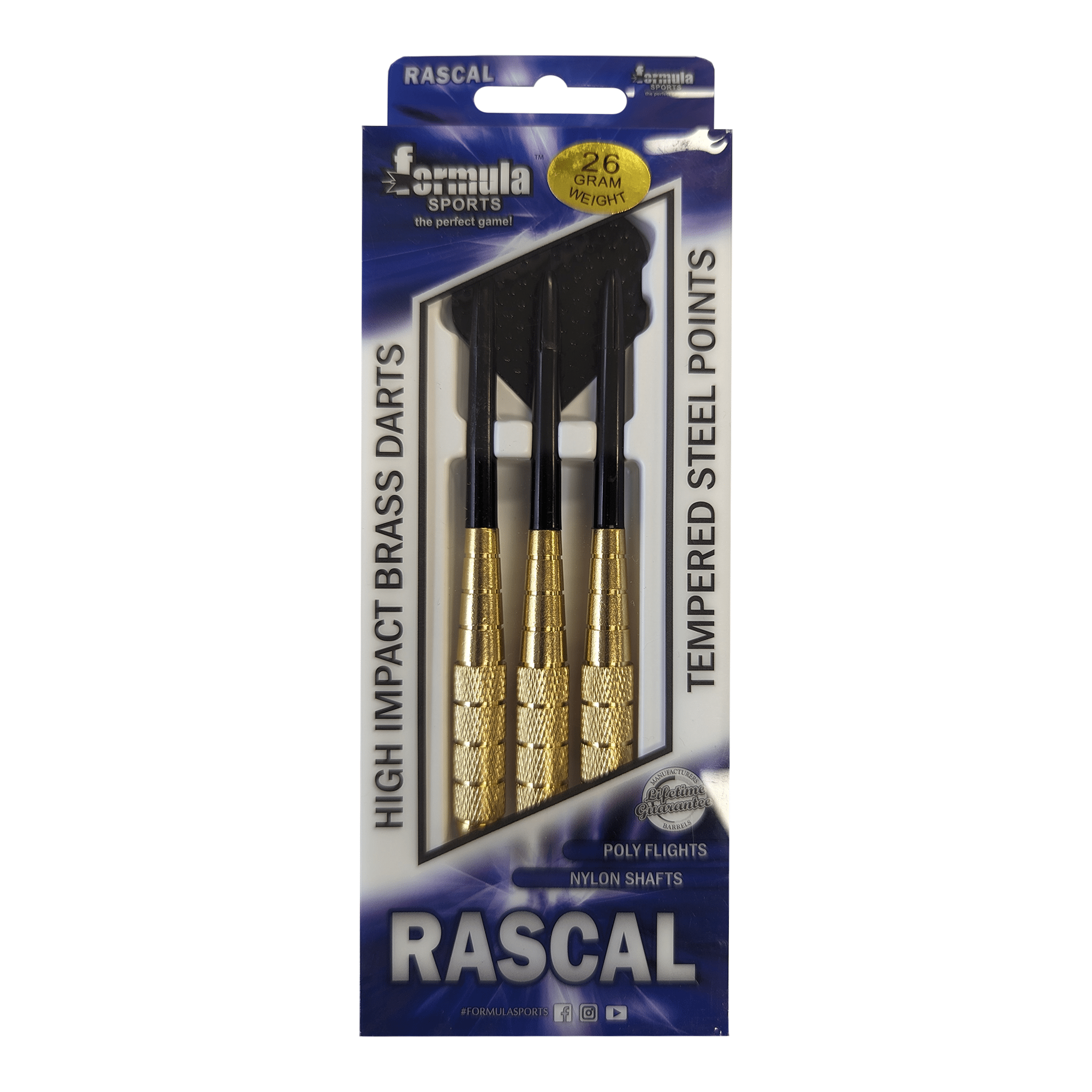 Formula Sports Rascal - Brass Barrel Steel Tip Darts Darts