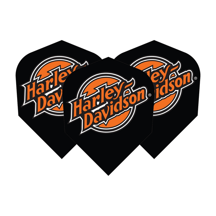 Harley-Davidson Logo - Dart Flights No. 6 / Orange Flights & Shafts
