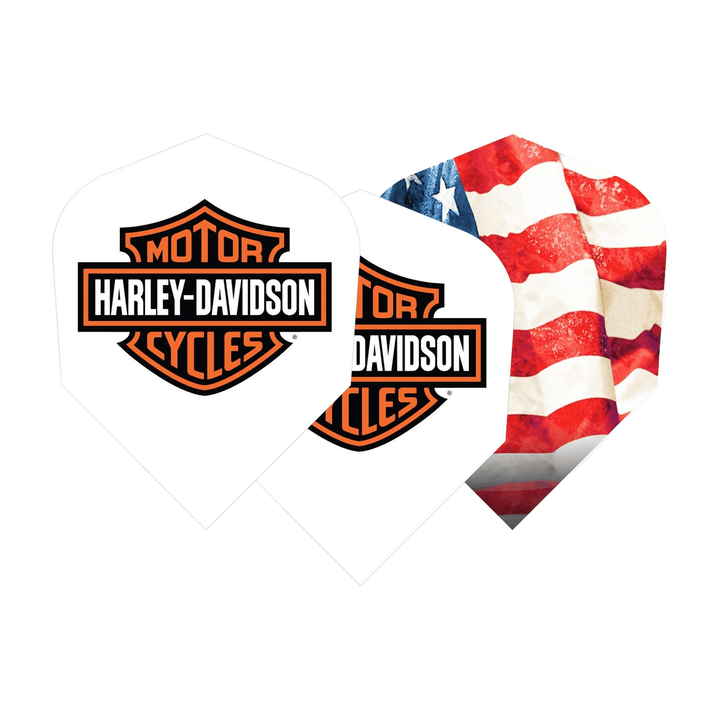 Harley-Davidson Logo - Dart Flights No. 6 / US Flag Flights & Shafts