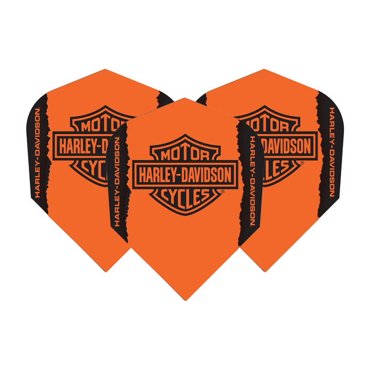 Harley-Davidson Orange Logo - Dart Flights No. 6 / Big Logo Flights & Shafts