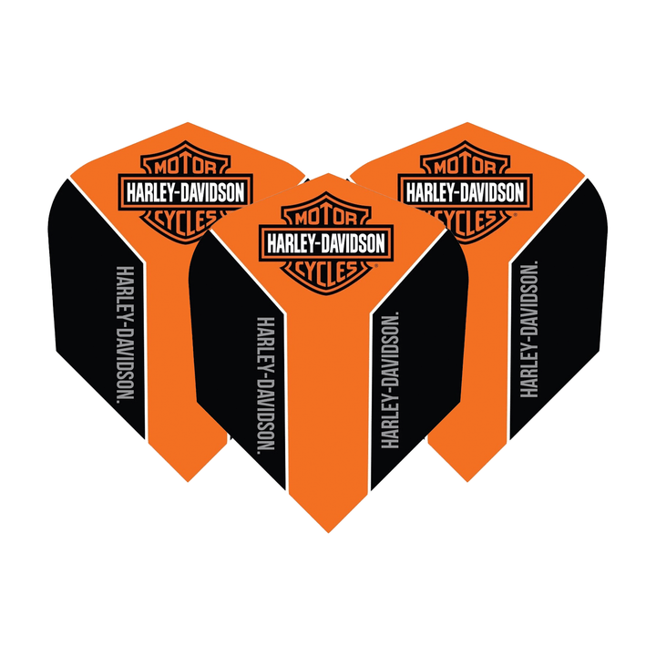 Harley-Davidson Orange Logo - Dart Flights No. 6 / Small Logo Flights & Shafts