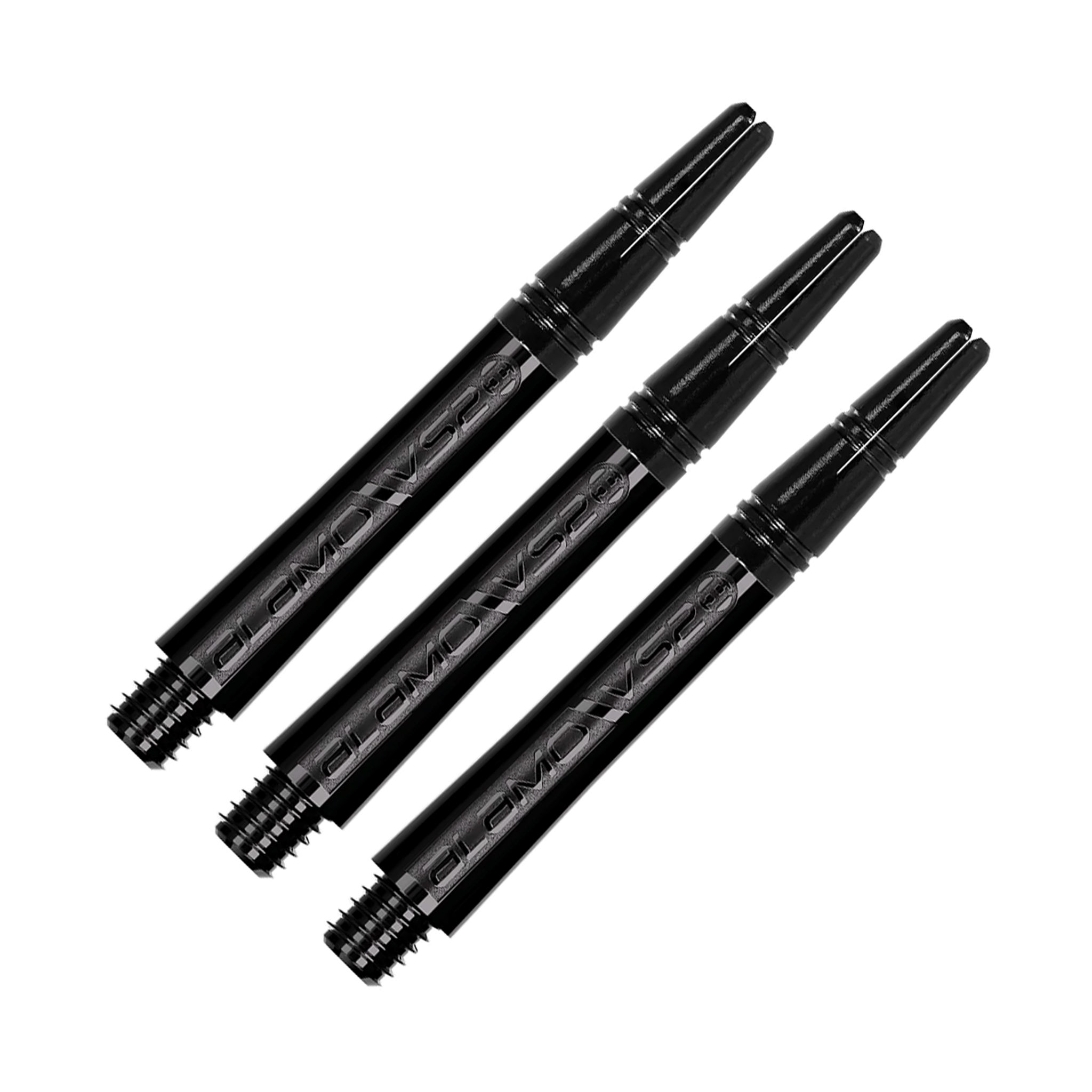 Harrows Alamo - Aluminium Top Dart Shafts Intermediate (40mm) / Black Shafts