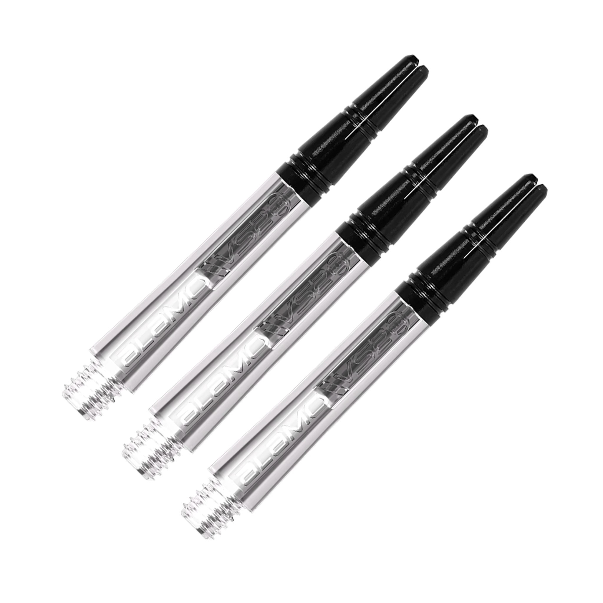 Harrows Alamo - Aluminium Top Dart Shafts Intermediate (40mm) / Clear Shafts