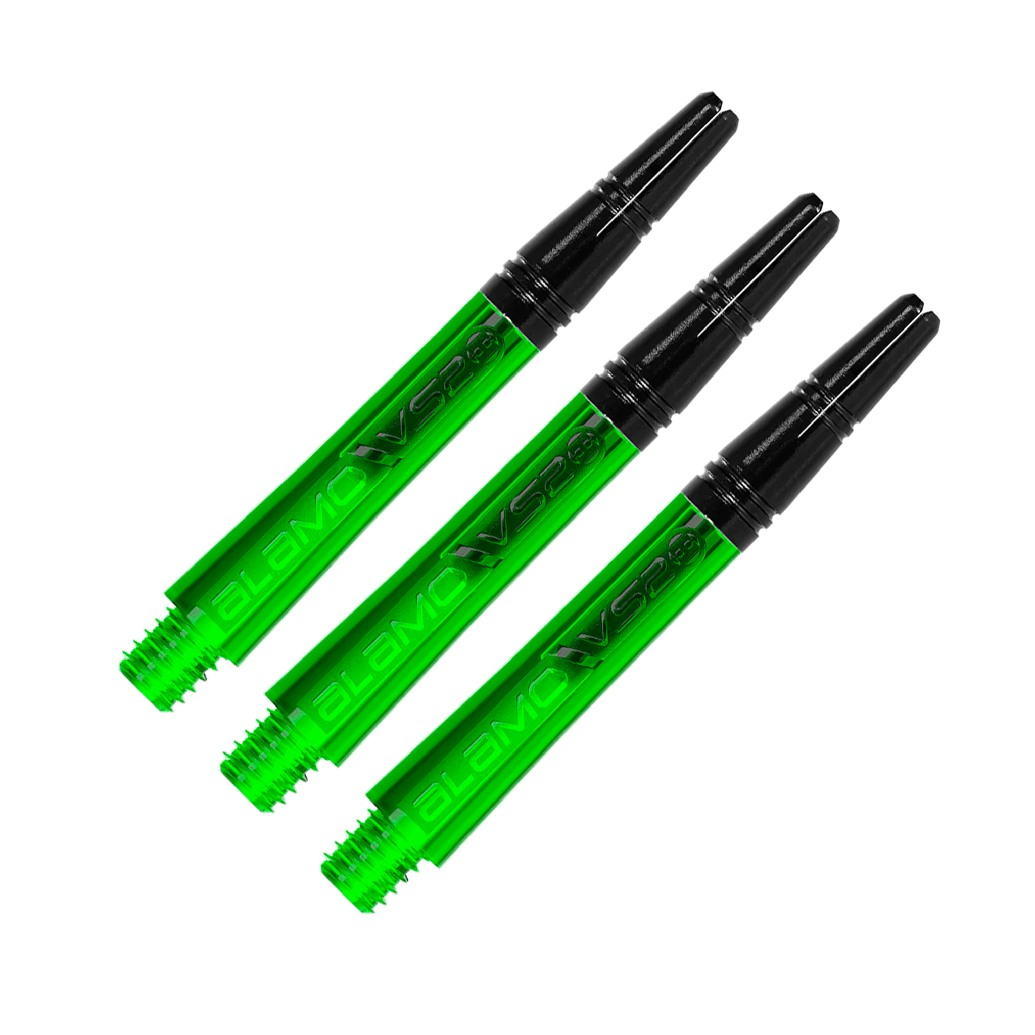 Harrows Alamo - Aluminium Top Dart Shafts Intermediate (40mm) / Green Shafts