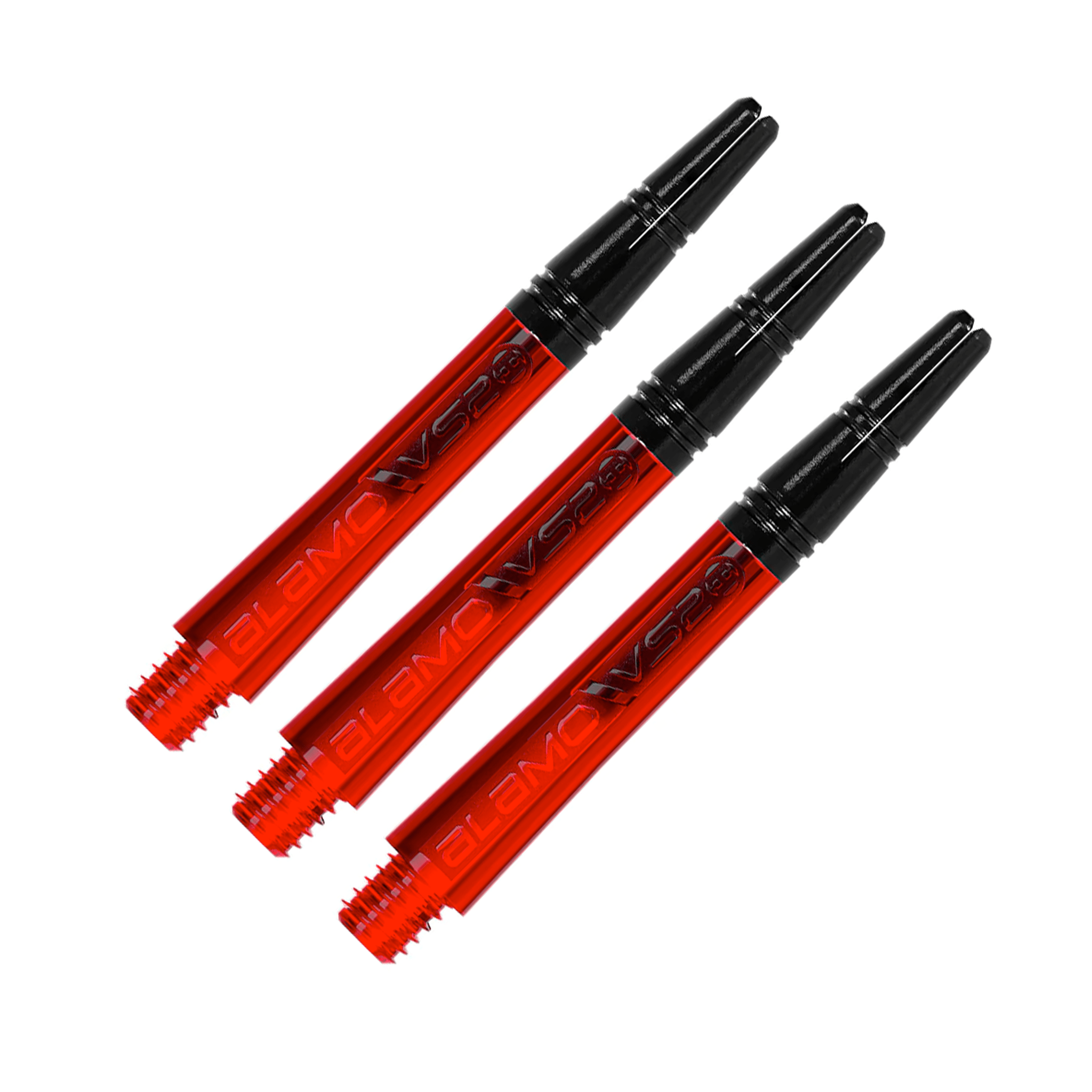 Harrows Alamo - Aluminium Top Dart Shafts Intermediate (40mm) / Red Shafts