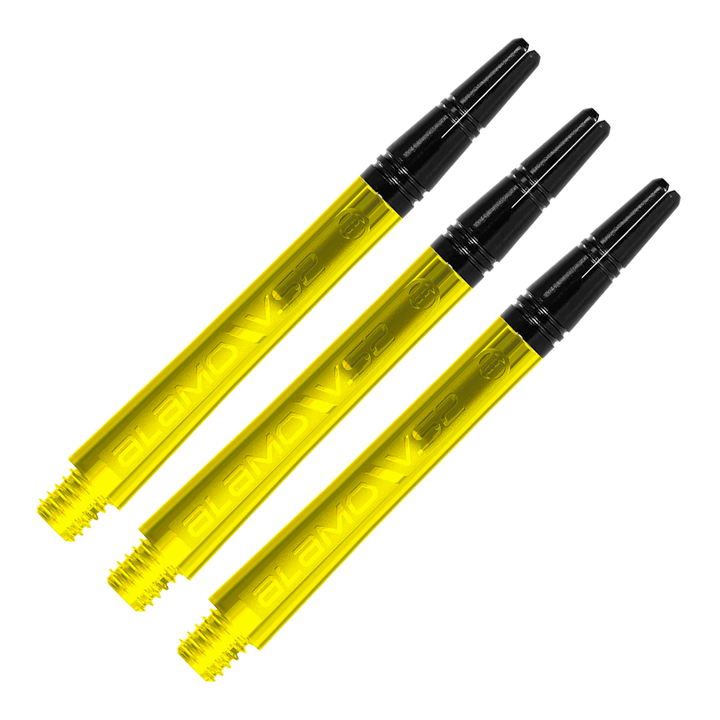Harrows Alamo - Aluminium Top Dart Shafts Medium (46mm) / Yellow Shafts