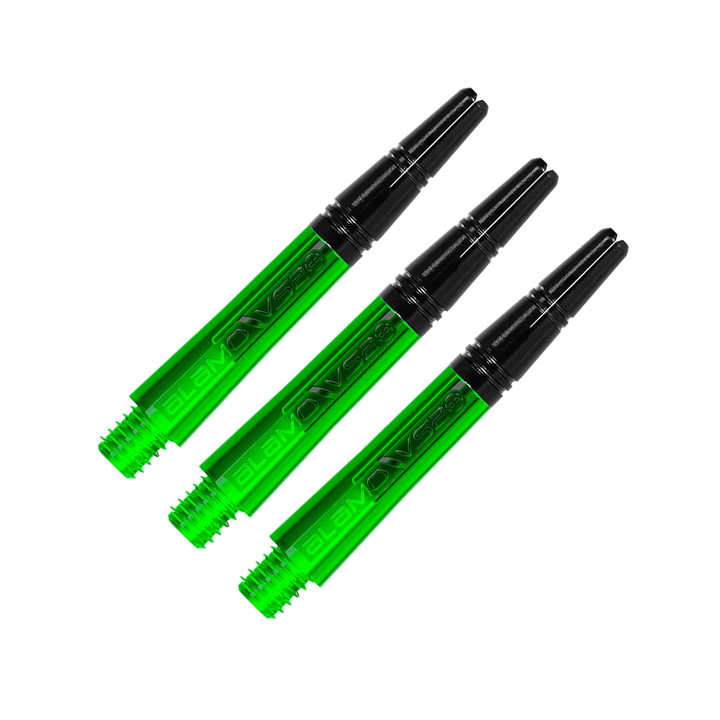 Harrows Alamo - Aluminium Top Dart Shafts Short (35mm) / Green Shafts