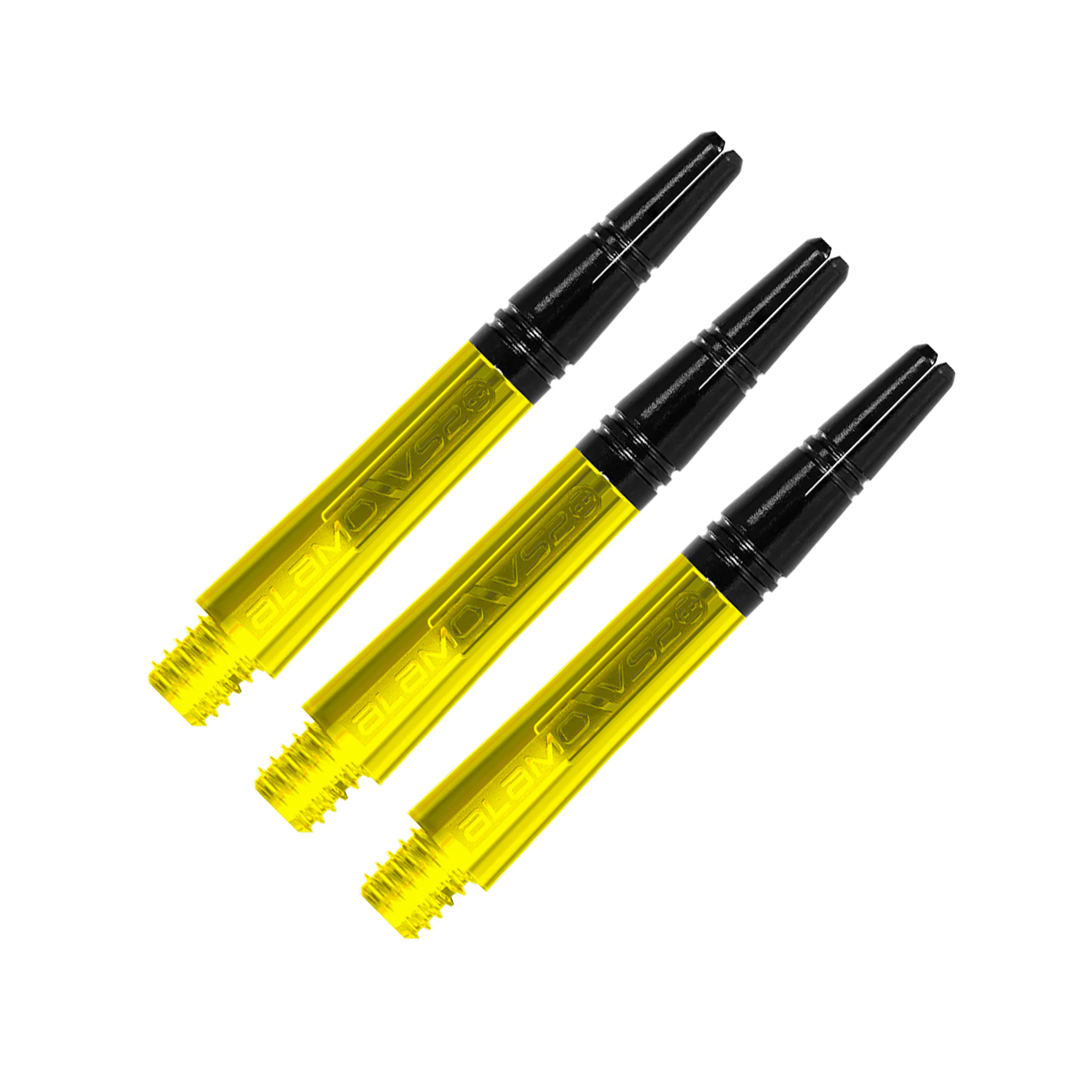 Harrows Alamo - Aluminium Top Dart Shafts Short (35mm) / Yellow Shafts