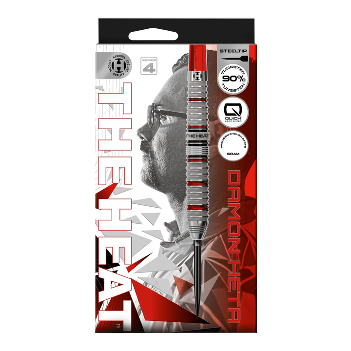 Harrows Damon Heta Series 4 Quick Point - 90% Tungsten Steel Tip Darts Darts