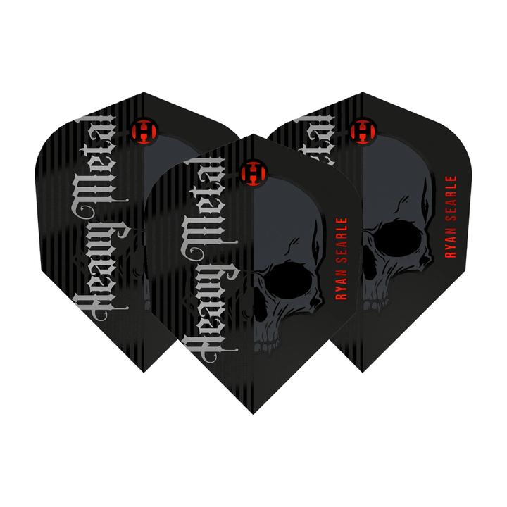Harrows Ryan Searle Series 2 - Dart Flights Standard / Red & Black Flights & Shafts