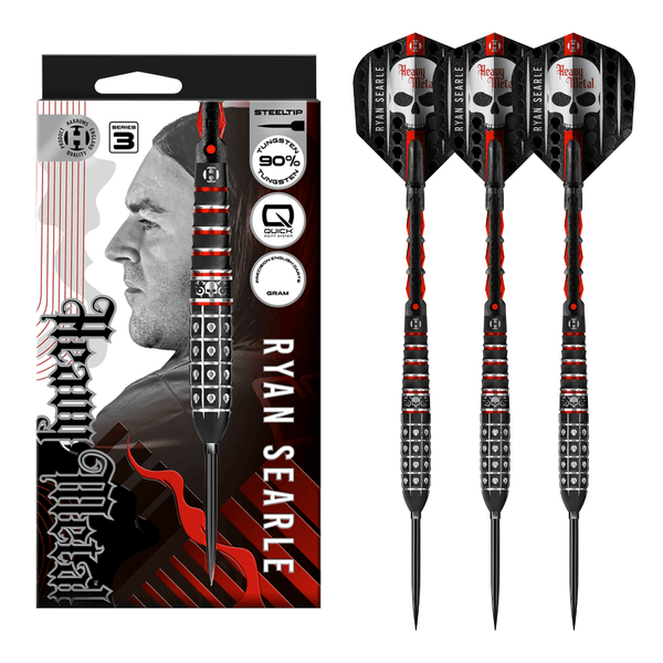 Harrows Ryan Searle Series 3 Quick Point - 90% Tungsten Steel Tip Darts 22 Grams Darts