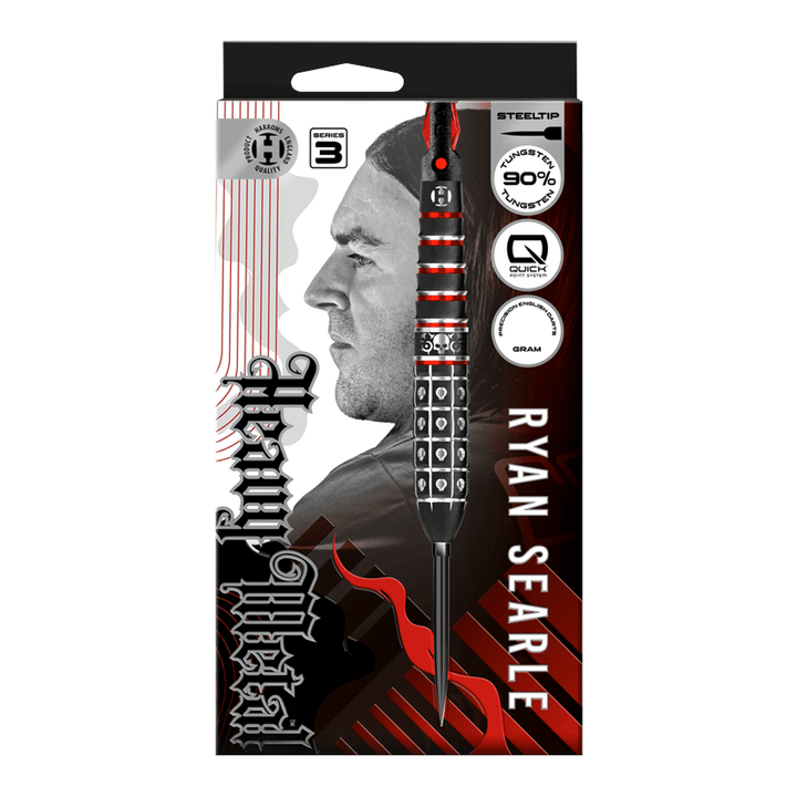 Harrows Ryan Searle Series 3 Quick Point - 90% Tungsten Steel Tip Darts Darts