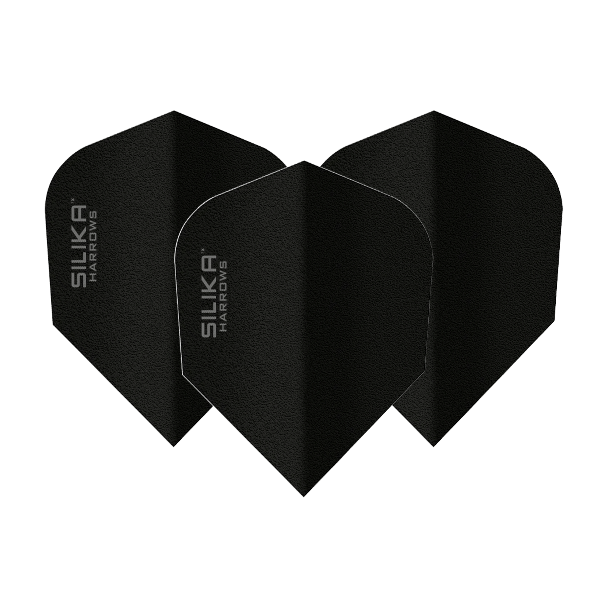 Harrows Silika Solid - Dart Flights No. 6 / Black Flights