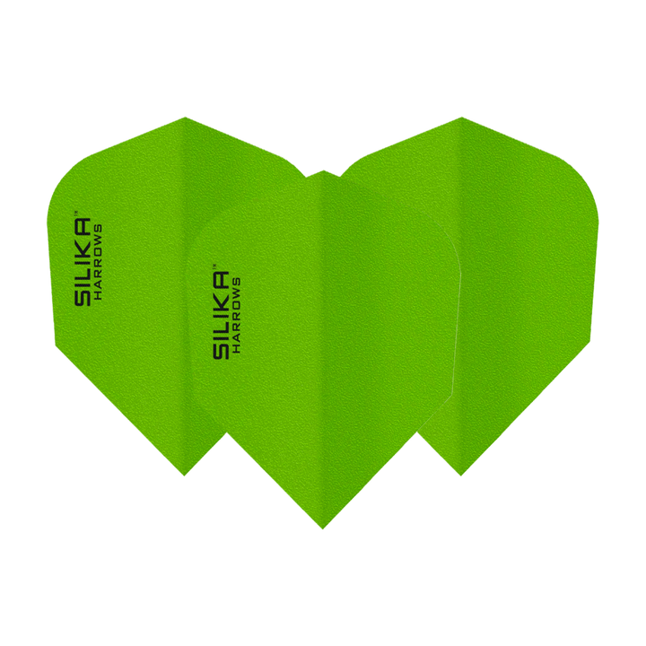 Harrows Silika Solid - Dart Flights No. 6 / Green Flights