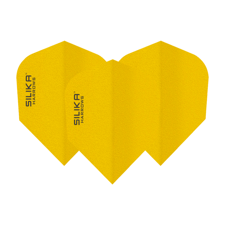 Harrows Silika Solid - Dart Flights No. 6 / Yellow Flights