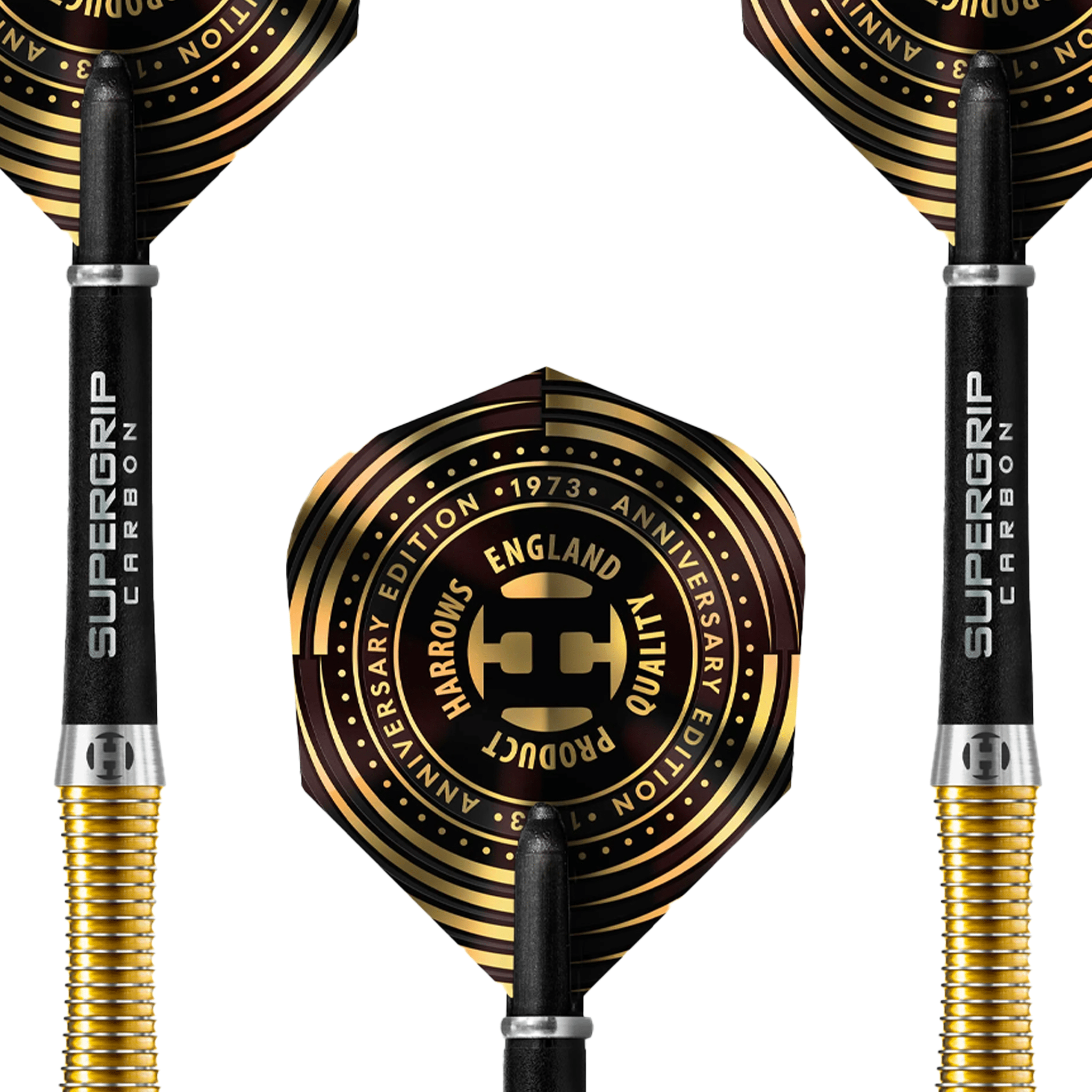 Harrows V-Wing Gold Titanium Anniversary Edition - 90% Tungsten  Steel Tip Darts Darts