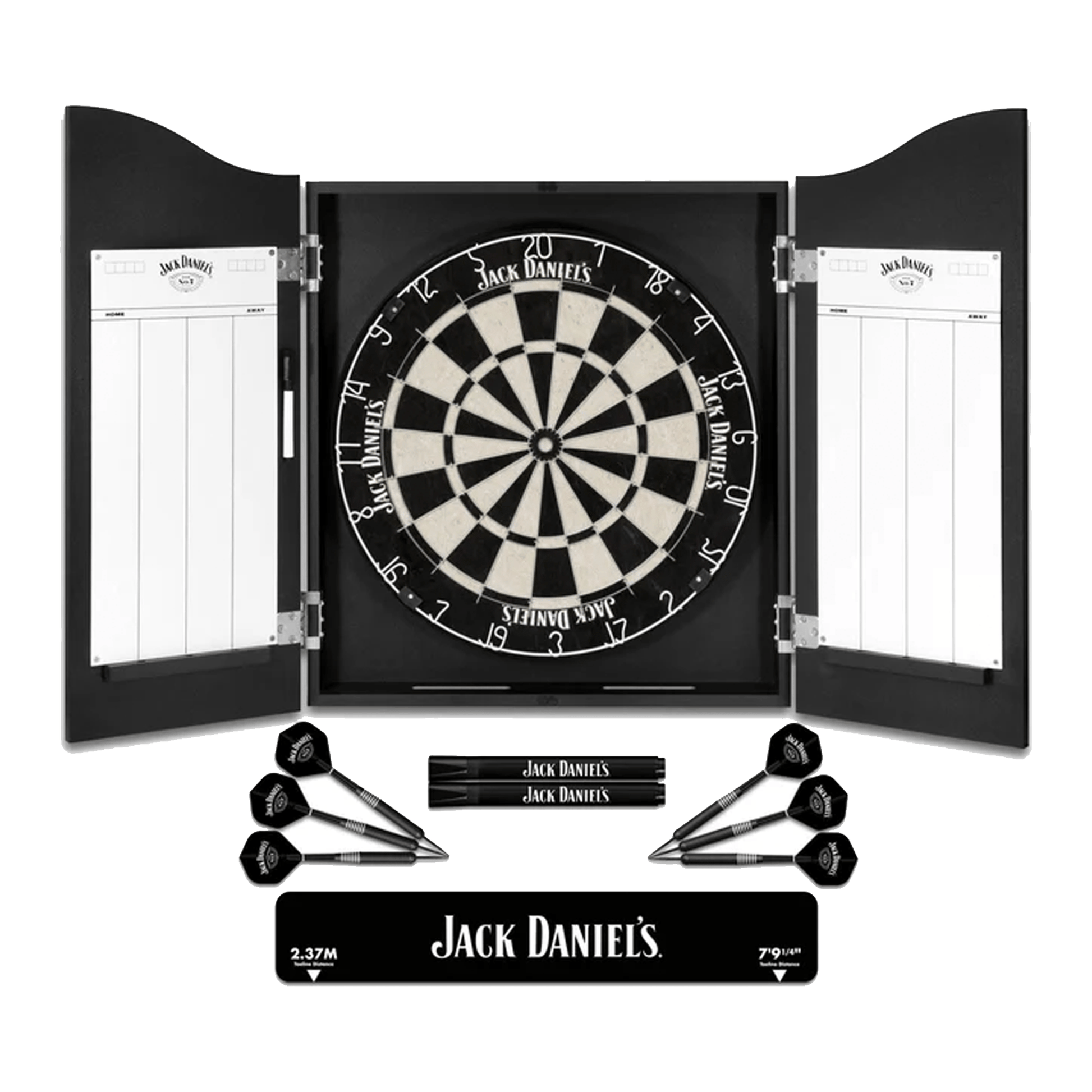 Buy Jack Daniels JD Logo Dartboard, Cabinet & Darts - Complete