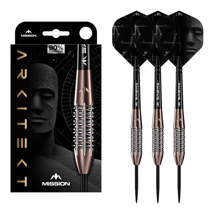 Mission Arkitekt - 90% Tungsten Steel Tip Darts 21.5 Grams Darts