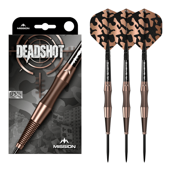 Mission Deadshot - 95% Tungsten Steel Tip Darts 21 Grams Darts