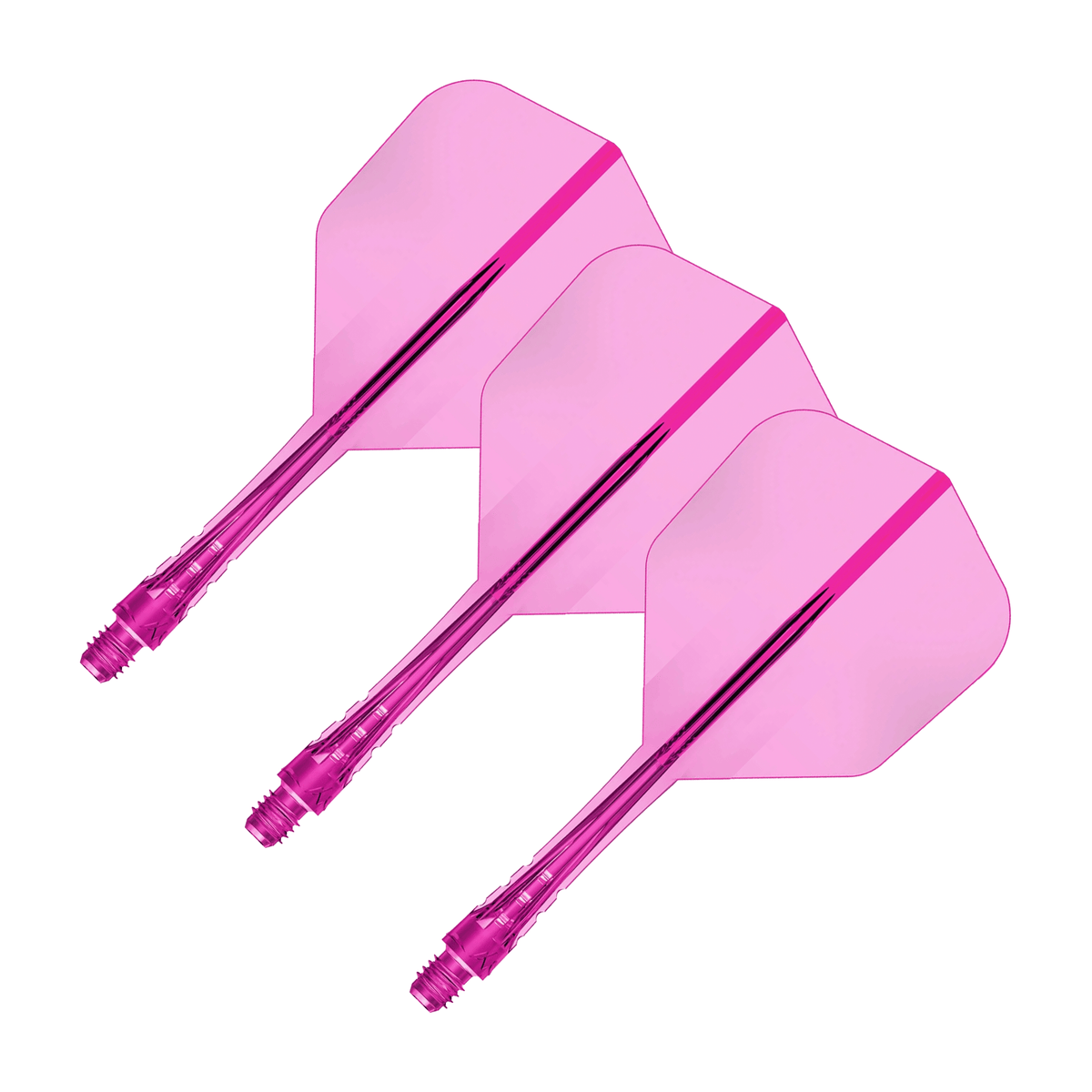 Mission Force 90 Vortex - All In One Flight & Shaft No. 6 / Intermediate / Pink All In One Dart Flights