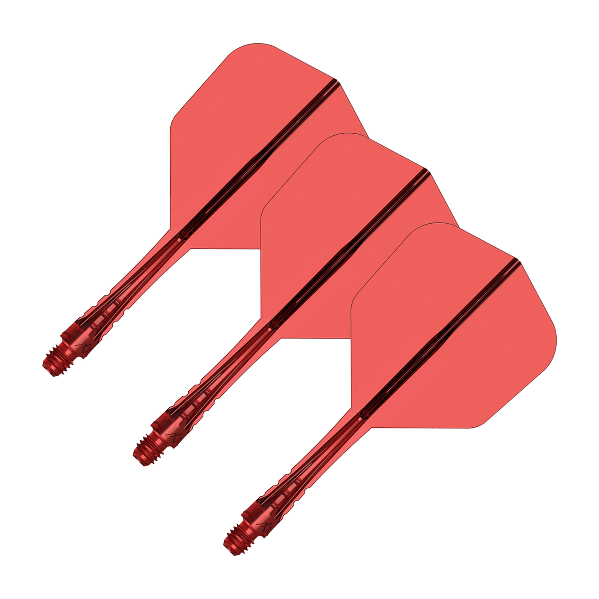 Mission Force 90 Vortex - All In One Flight & Shaft No. 6 / Intermediate / Red All In One Dart Flights