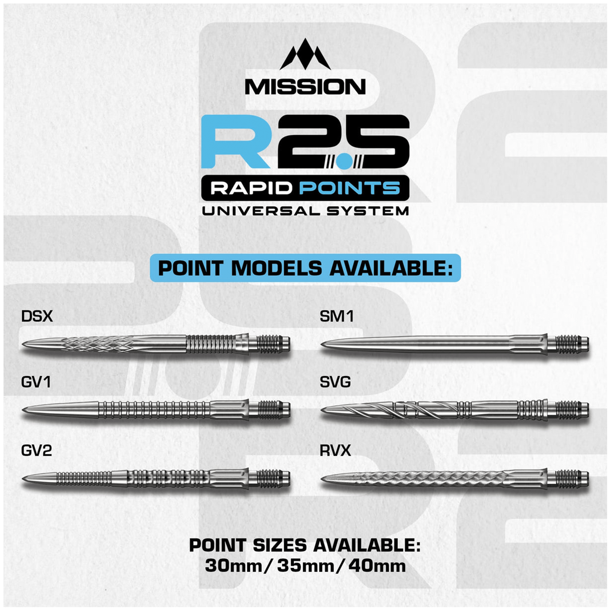 Mission GV2 - R2.5 Rapid Dart Points Dart Points