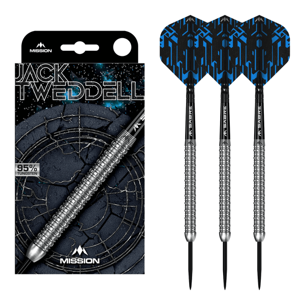 Mission Jack Tweddell - 95% Tungsten Steel Tip Darts 22 Grams Darts