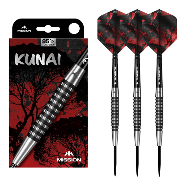 Mission Kunai - 95% Tungsten Steel Tip Darts 23 Grams Darts
